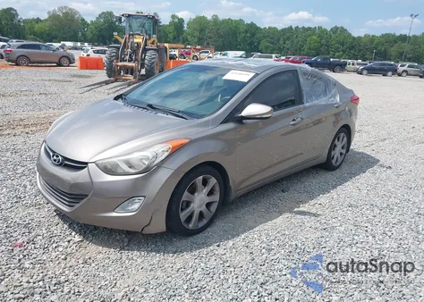 2013 Hyundai Elantra Limited from USA, damaged, VIN 5NPDH4AE8DH323703